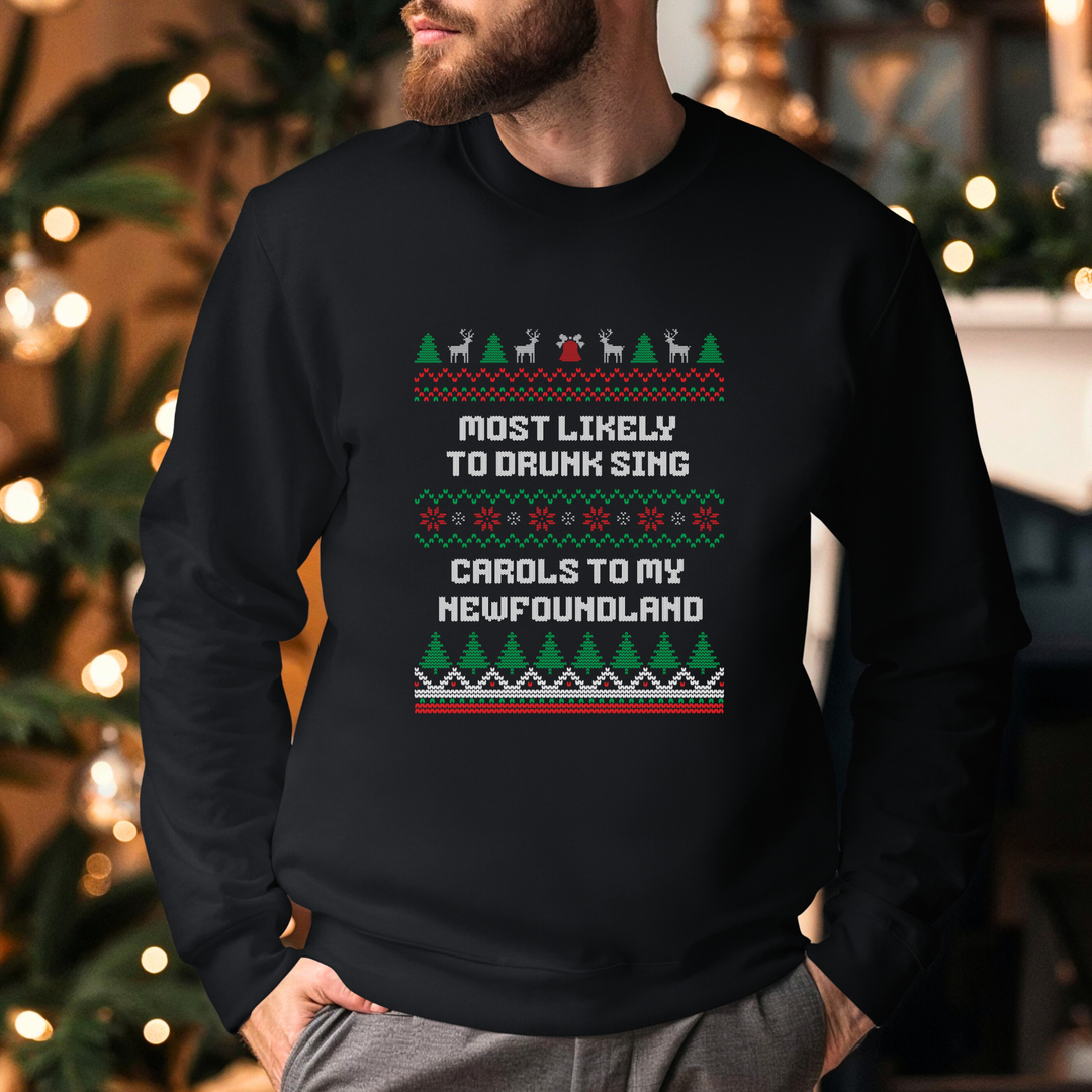 Drunk Carols & Newfoundland Christmas Jumper