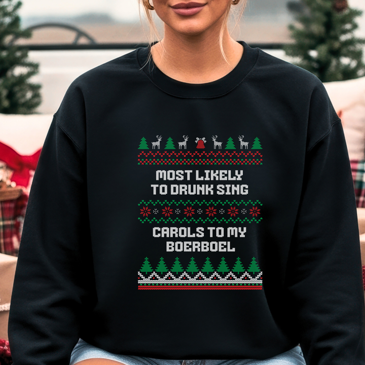 Drunk Carols & Boerboel Christmas Jumper