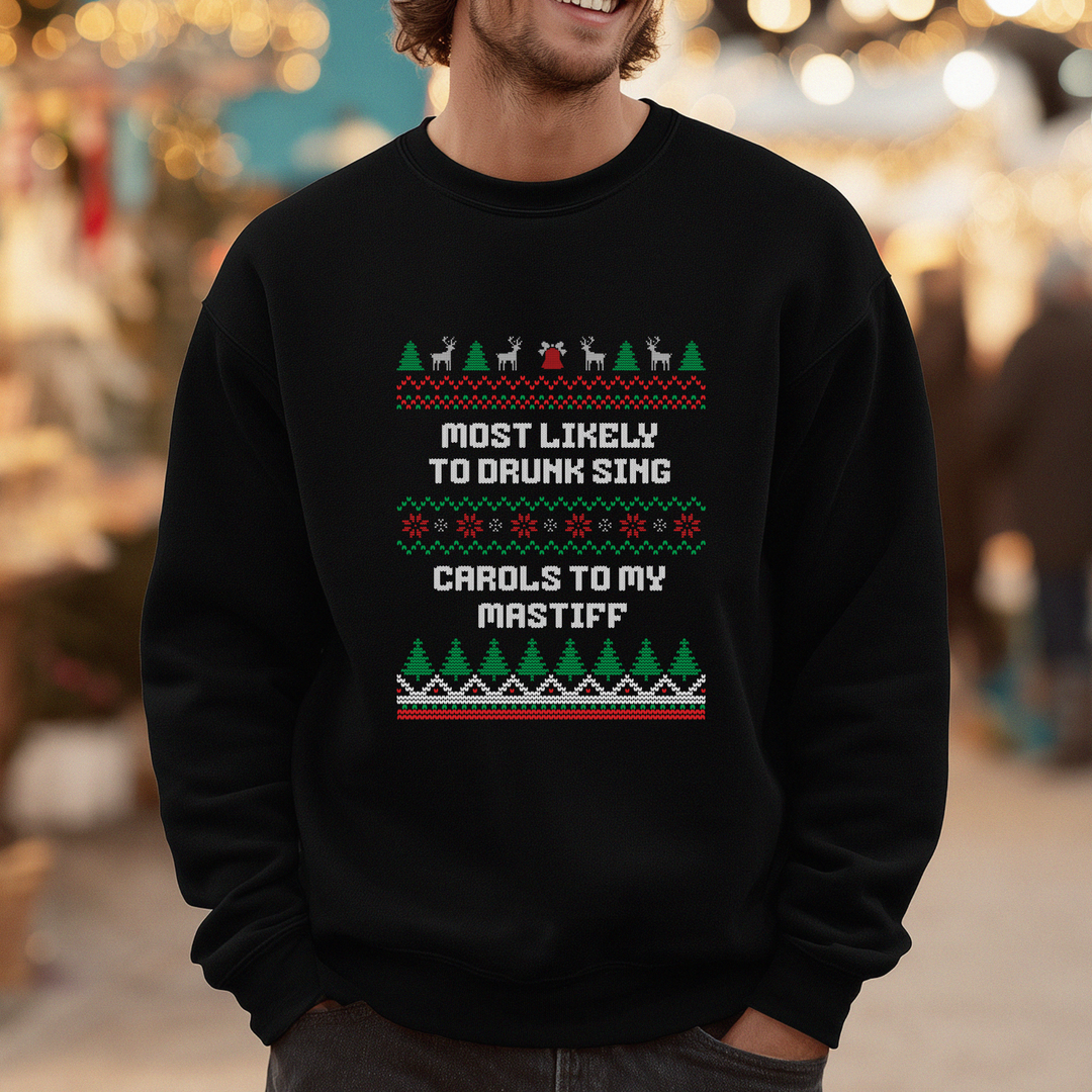 Drunk Carols & Mastiff Christmas Jumper